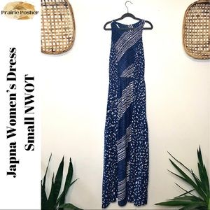 Japna Dress, Women’s Small, Blue & Cream Pattern, NWOT, PrairieposherCA